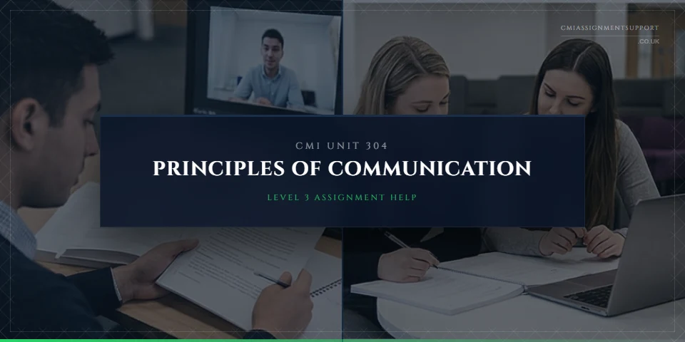 CMI 304 Assignment Help: Principles of Communication in the Workplace