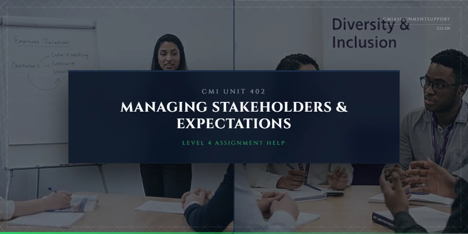 CMI 402 Assignment Help: Managing Stakeholders' Expectations