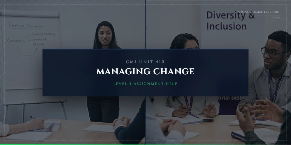 CMI 410 Assignment Help: Managing Change