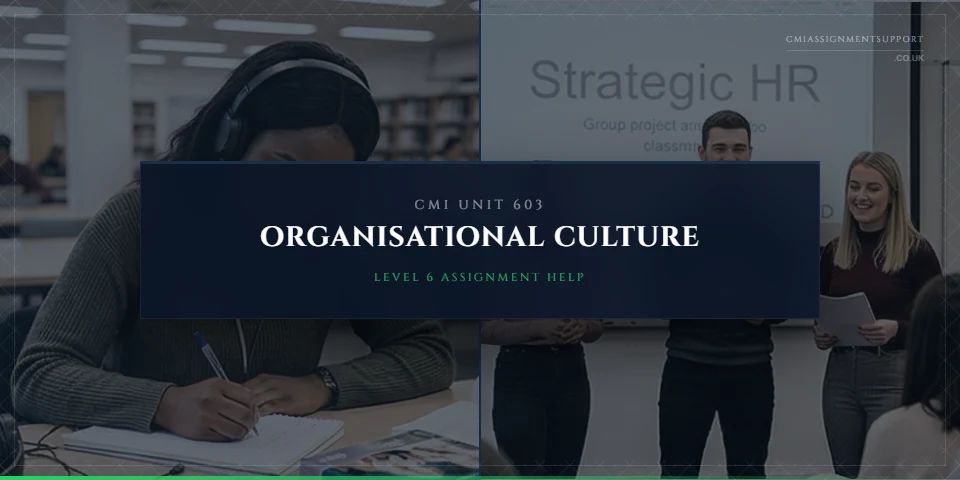 CMI 603 Assignment Help: Organisational Culture