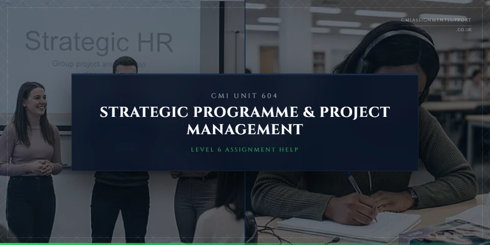 CMI 604 Assignment Help: Strategic Programme and Project Management