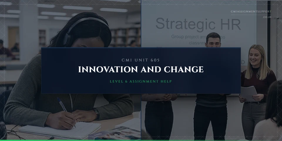CMI 605 Assignment Help: Innovation and Change